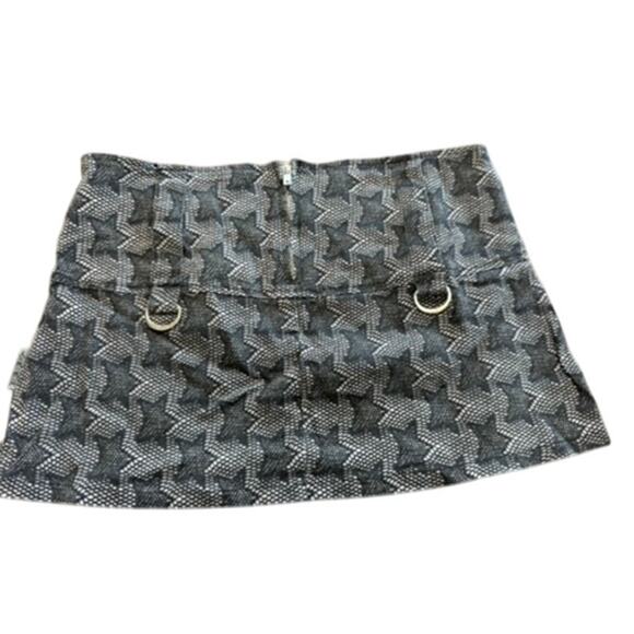 "TRIPP" VNT Y2k Mini Skirt Star Zipper SZ L Mean Girls 2000s Mall Whimsigoth - Picture 5 of 10